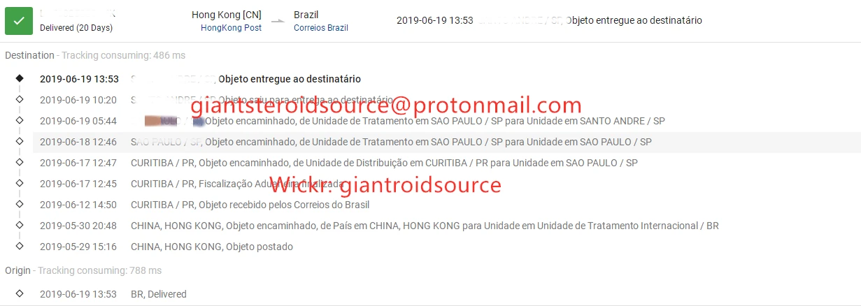 Número de seguimiento exitoso a Brasil sobre el polvo de AAS